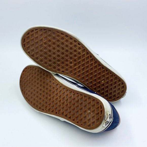 Vans navy and brown leather authentic men’s 8 - Picture 5 of 6